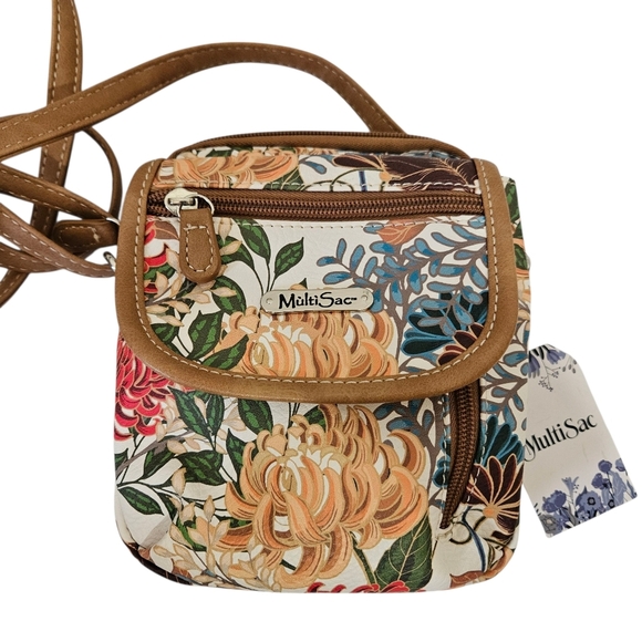 Mutisac Cross Body Floral Travel Purse - Picture 2 of 9